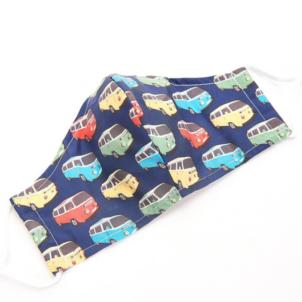 Navy Campervan Face Cover,Eco chic